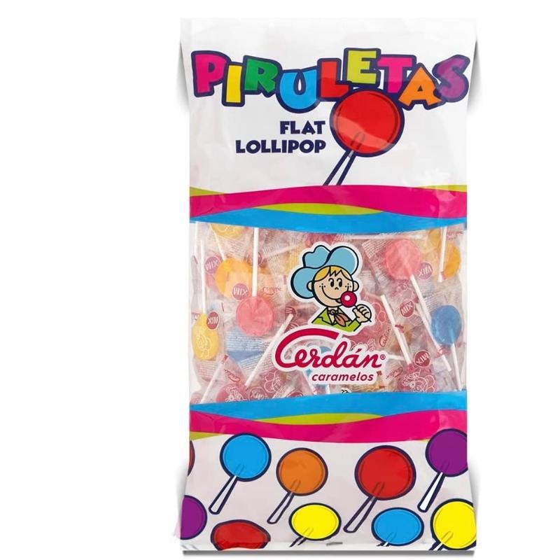 Caramelos Cerdán - Piruletas Redondas Cereza (200 Uds)