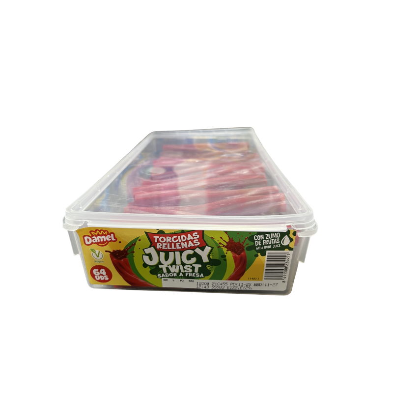 Torcida Juicy Twist Rellena Pectina Damel | Formato 64 uds