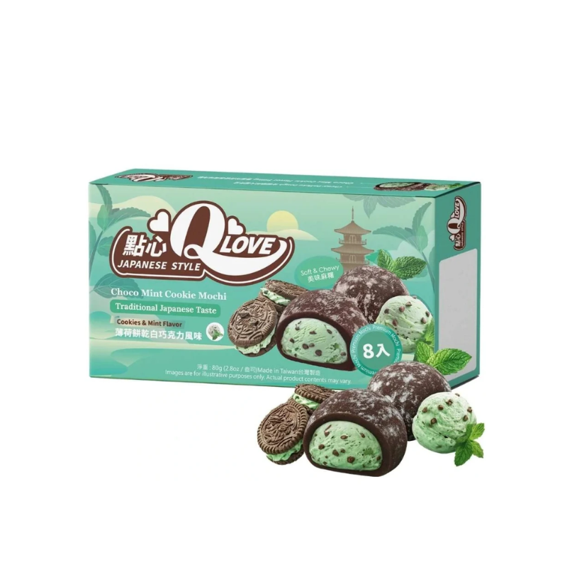 Mini Mochi Sabor Galleta de Chocolate con Menta 80g