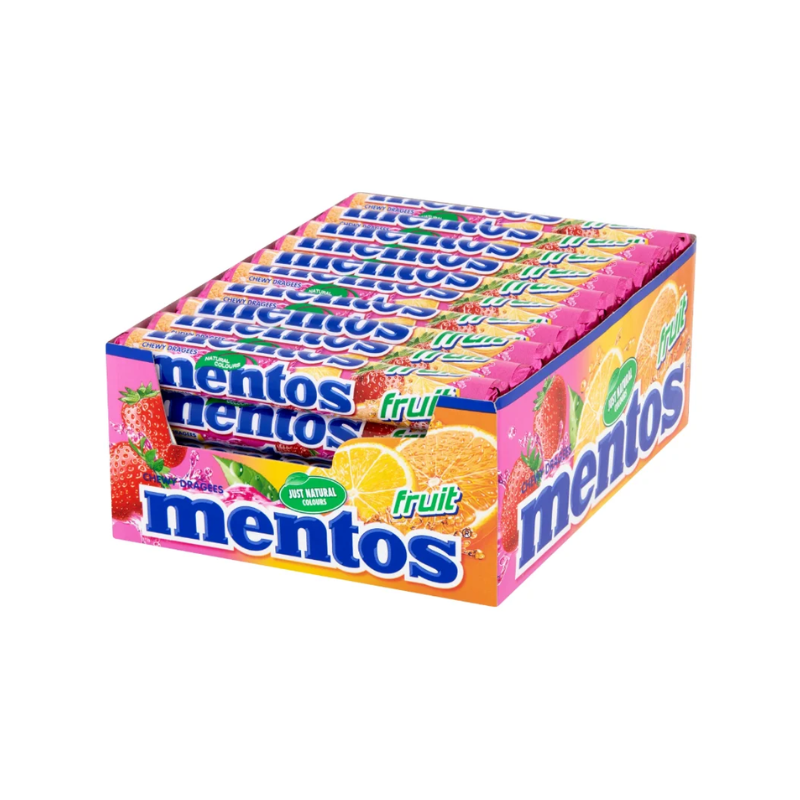 Mentos Caramelos Masticables: Frutas, Discovery, Rainbow y Menta  - Formato 40 Uds | ELEGIR REFERENCIA
