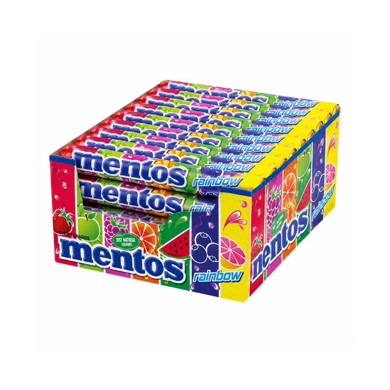 Mentos Caramelos Masticables: Frutas, Discovery, Rainbow y Menta  - Formato 40 Uds | ELEGIR REFERENCIA