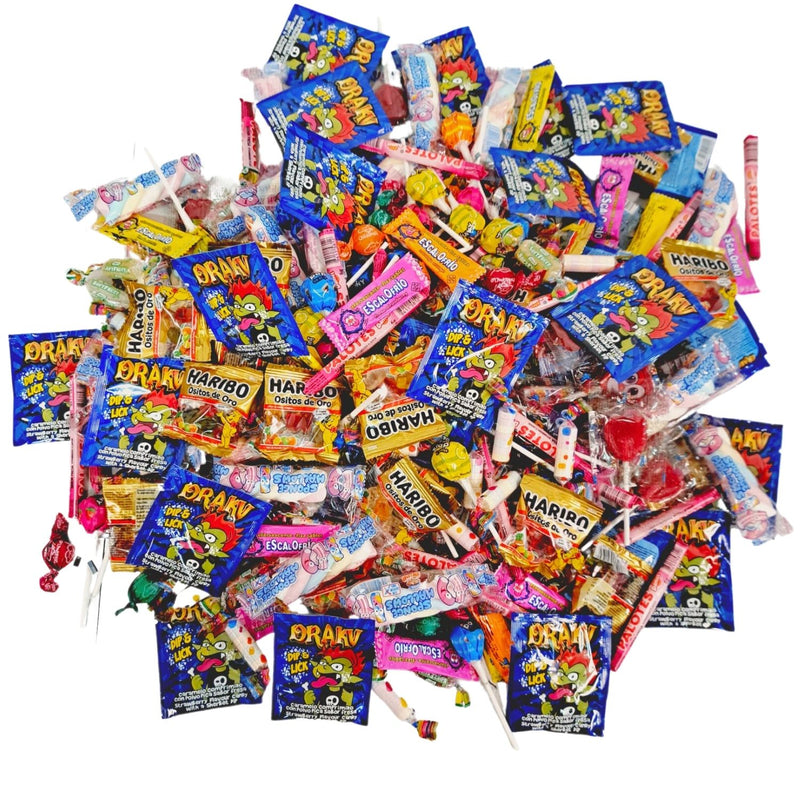 100 Chuches y Caramelos Para Rellenar Piñatas y Conos de Cumpleaños | SUPER PACK KREMTIK | Ideal Para Eventos y Fiestas - Productos Envueltos Individualmente