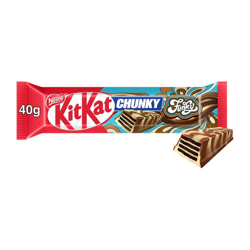 Kit Kat Chunky Funky Milk & White 40g | Contiene 24 Unidades