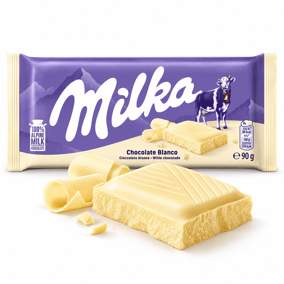 Cioccolato Bianco Milka | 24 Unità x 90G