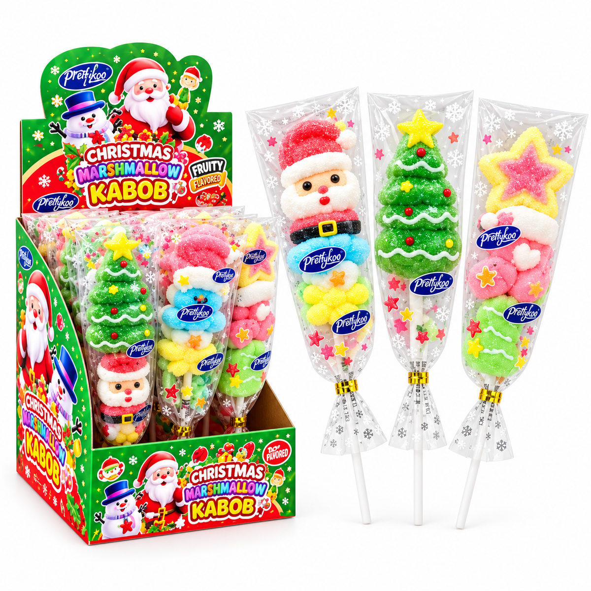 Christmas Marshmallow Kabob | Contiene 24 Unidades x 36G