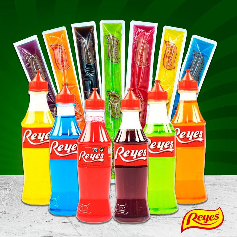 Polos Flash Reyes "Sabores Clásicos y Tropicales" | Contiene 12 Bolsas Con 10 Unidades de 85ml - Total 120 Unidades - Mora, Naranja, Cola, Lima, Fresa, Limón y Frambuesa