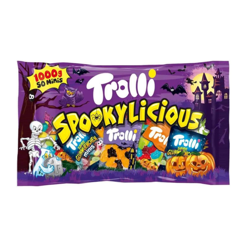 Spookylicious Bolsa Halloween Trolli 1kg (50 Minis Unidades)