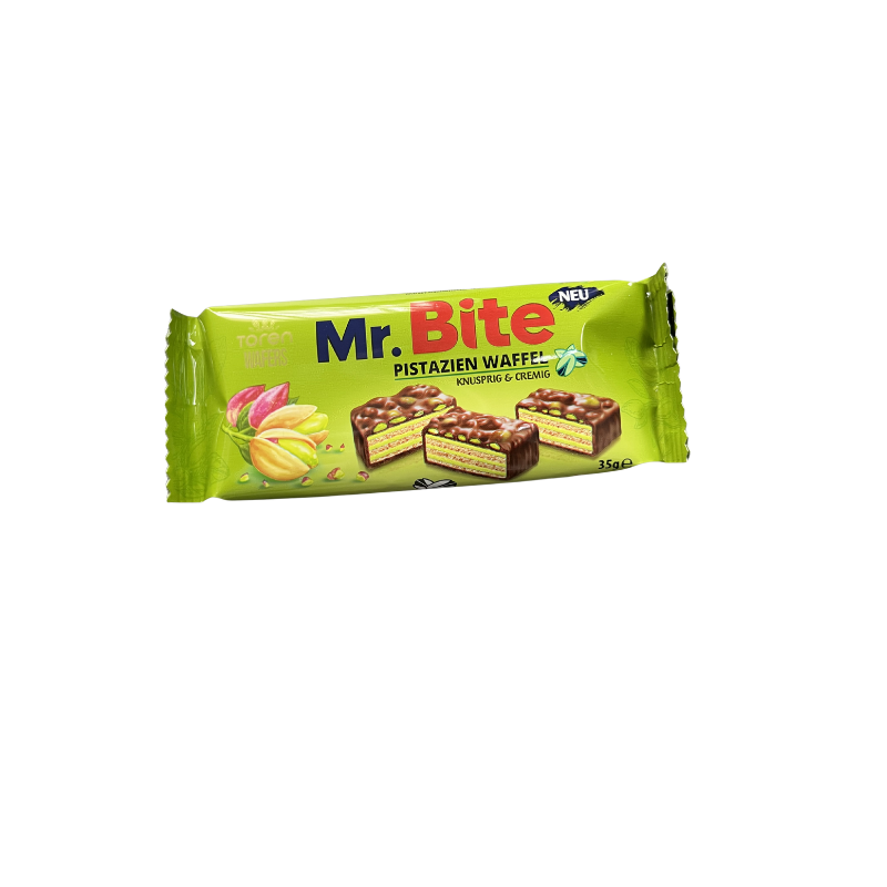 MR.Bite Pistacho 35G - Expositor Contiene 24 Unidades