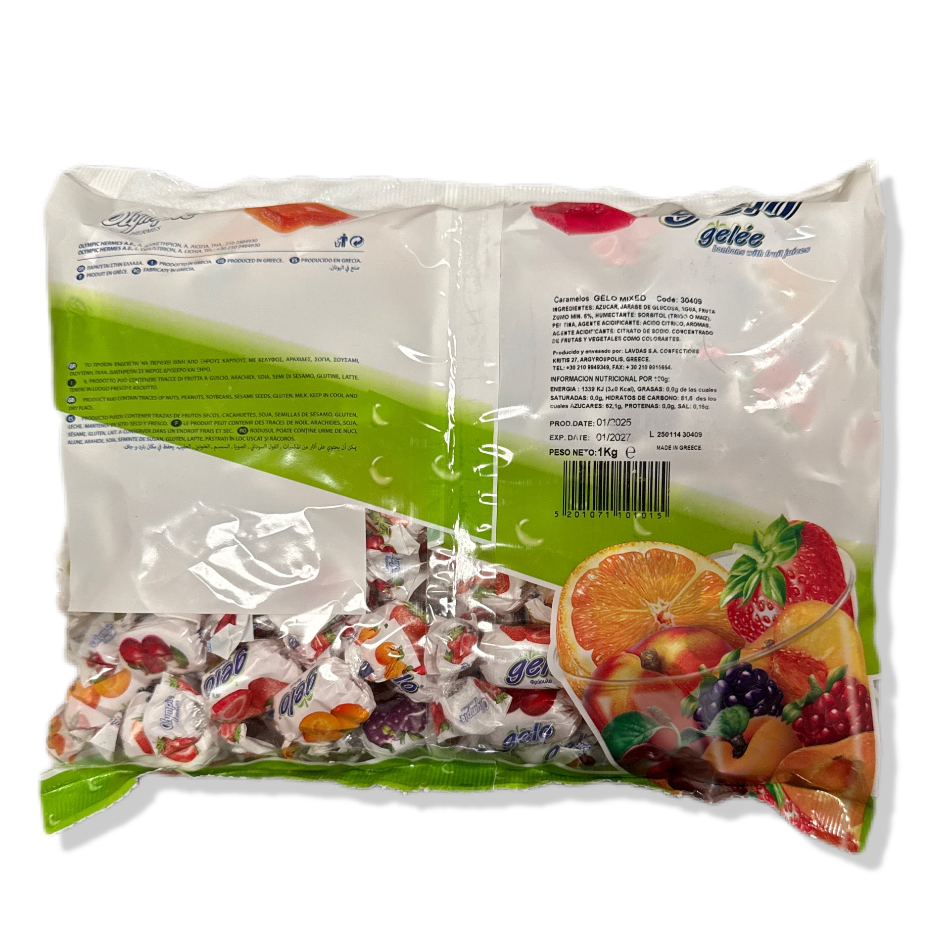 Caramelos Blandos GELO - Sabores Surtidos | Formato Bolsa 1KG