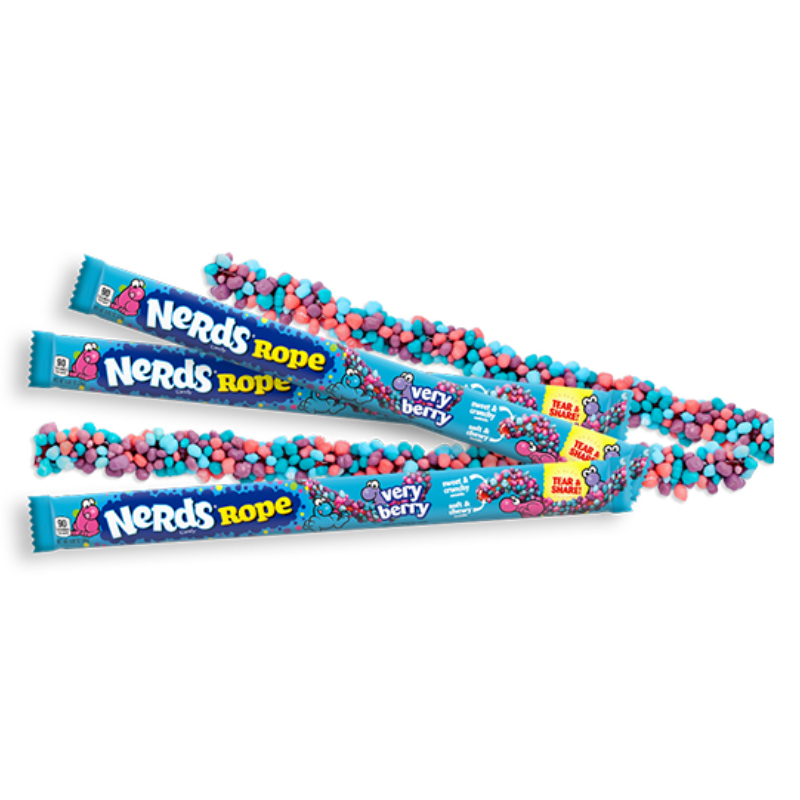 Nerds Rope - Lengua Sabor Frutos del Bosque Formato 24 Unidades