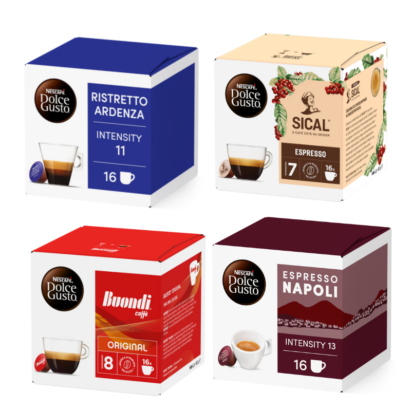 Cápsulas Nescafé Dolce Gusto Pack de 4x16 Cápsulas - Total: 96 Cápsulas de café | ELEGIR REFERENCIA