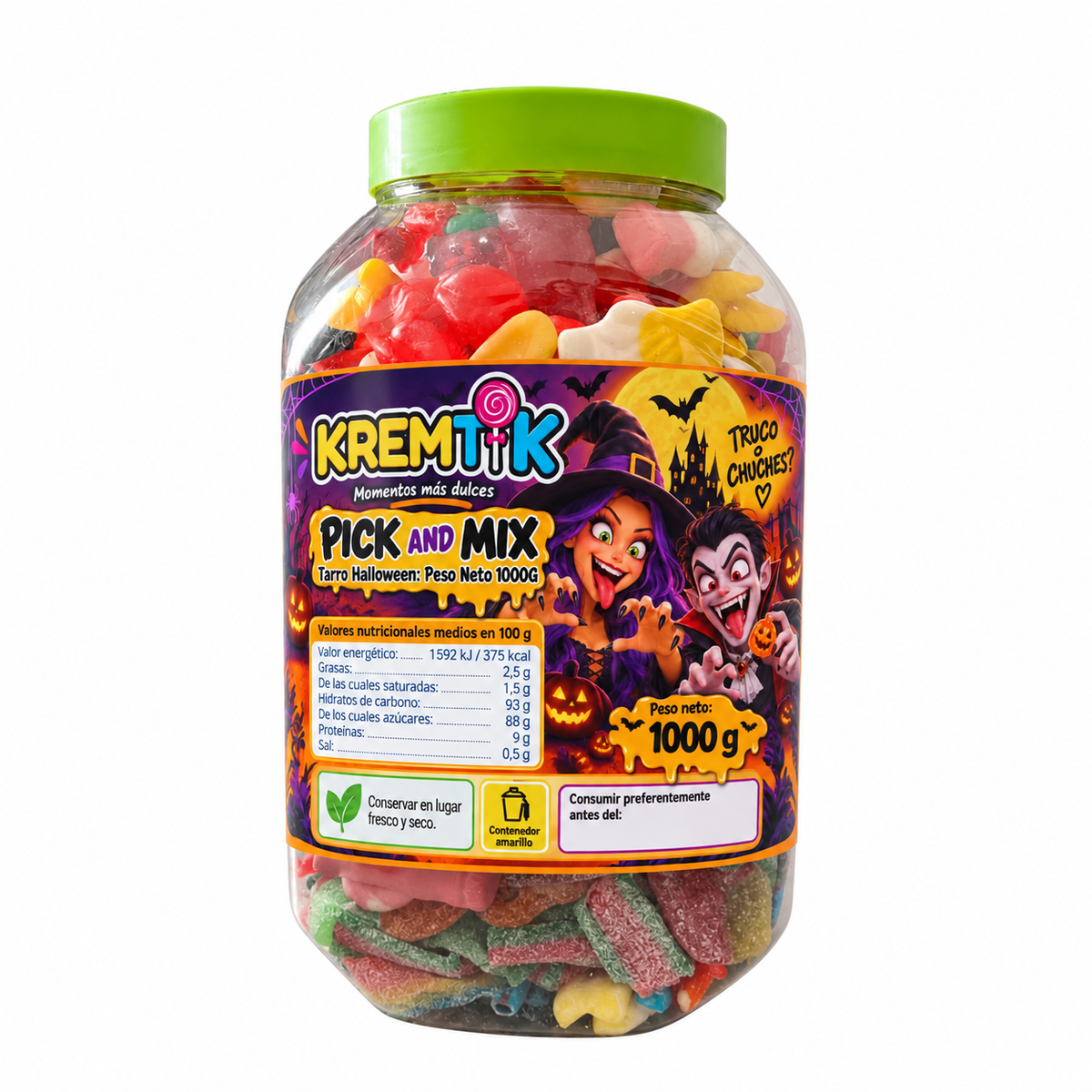VASO CARAMELLE PICK AND MIX NATALE - FORMATO A SCELTA PESO 3KG o 1KG - KREMTIK