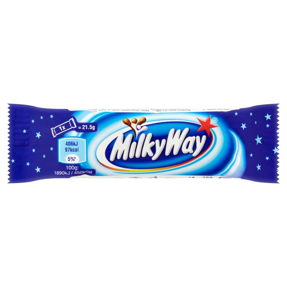 Milky Way Chocolate Bar 21.5g - Contiene 60 Unidades