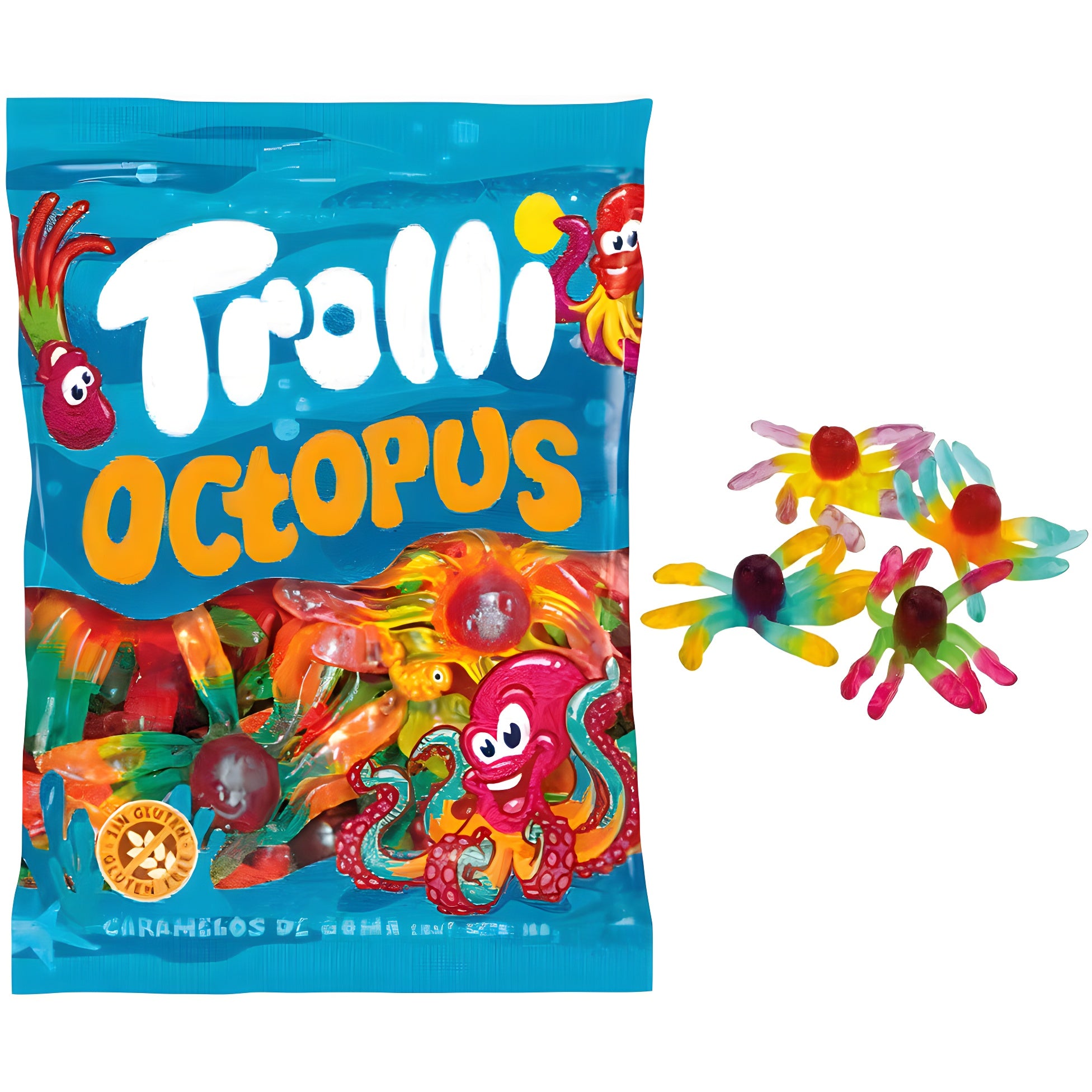 Pulpos Brillo Trolli | Formato Bolsa 1KG