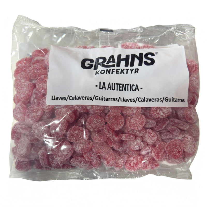 Mini Calaveras Ácidas - SABOR FRESA - Formato Bolsa 1,2 KG - Contiene 300 Unidades