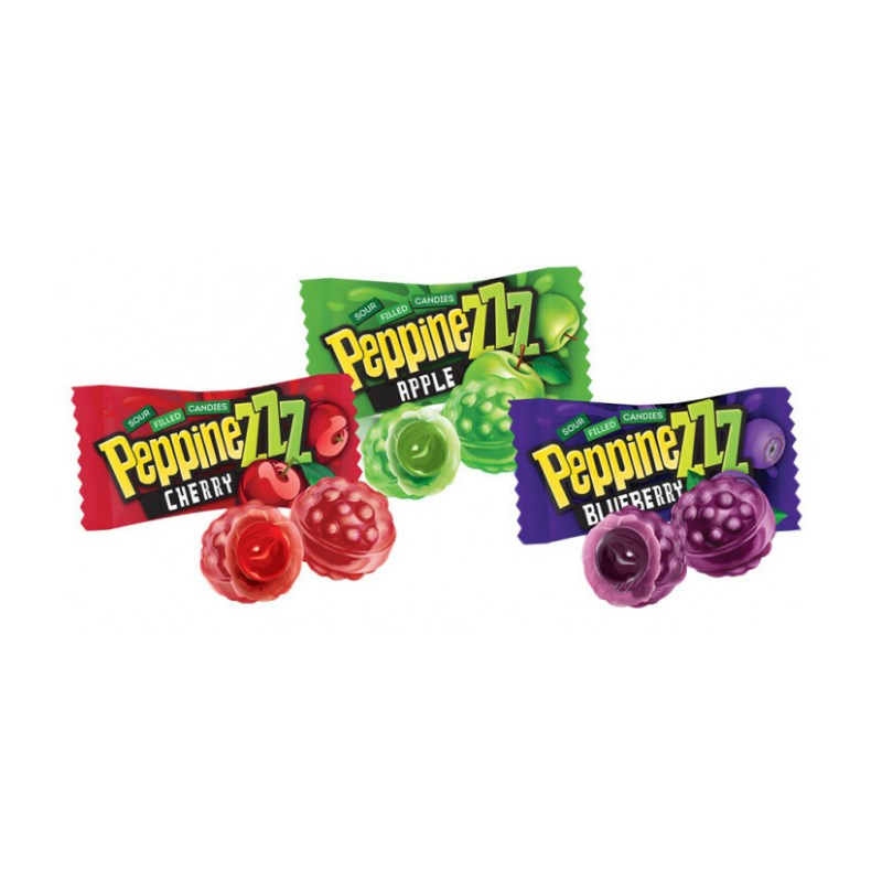 Caramelos Ácidos Peppinezz Roshen | Formato Bolsa 900G - 190 Uds aprox