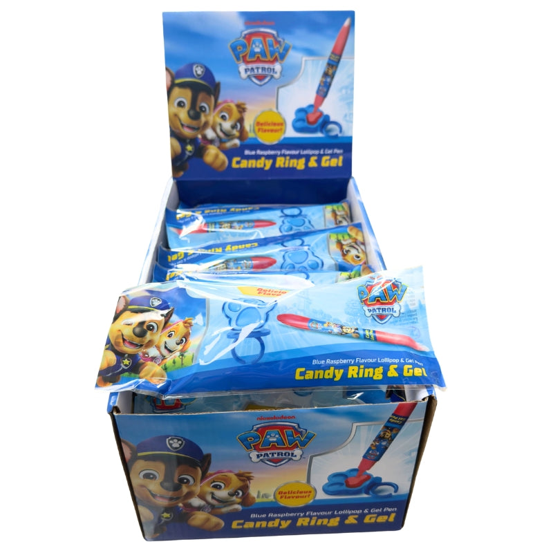 Paw Patrol Pintachuches - Candy Ring + Gel | Contiene 24 Uds x 27G