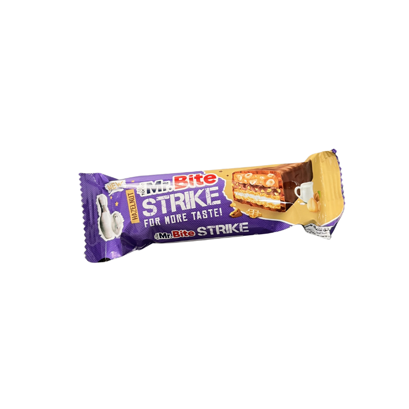 MR. Bite Strike Hazelnut 40G - Expositor Contiene 24 Unidades