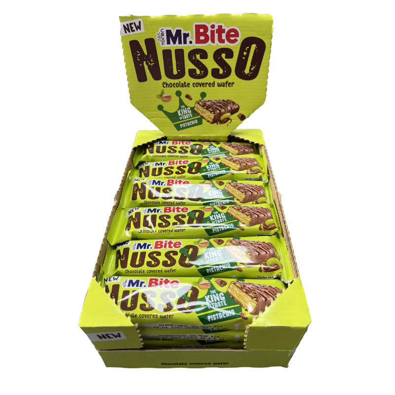 Mr.Bite Nusso Pistachio 35 G - Expositor Contiene 24 Unidades