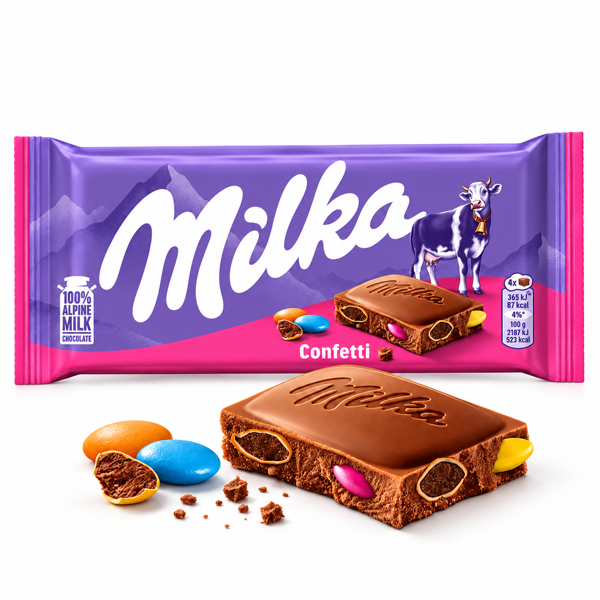 Cioccolato Milka Confetti | 24 Unità x 90G