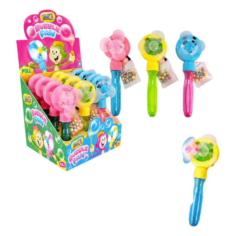 Bubble Fan Con Caramelos | Formato 12 uds