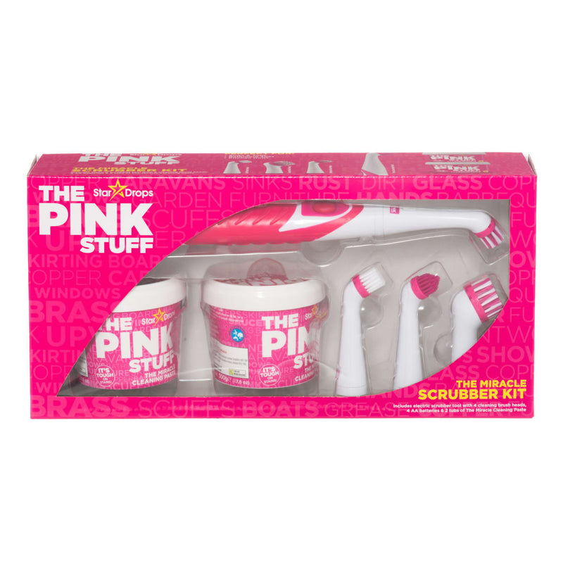 The Pink Stuff Kit Cepillos Limpiadores + Power Paste Multiusos | Especial Zapatillas, Suelos,