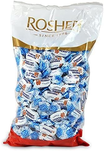 Roshen Caramelo Milky Splash - Relleno de Crema de Leche | Bolsa 1KG