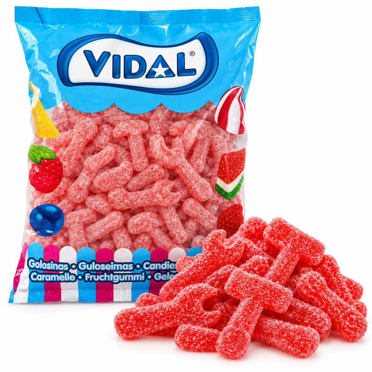 Herramientas Super Ácidas Sabor Fresa | Formato Bolsa 1KG - Aprox 163 Uds