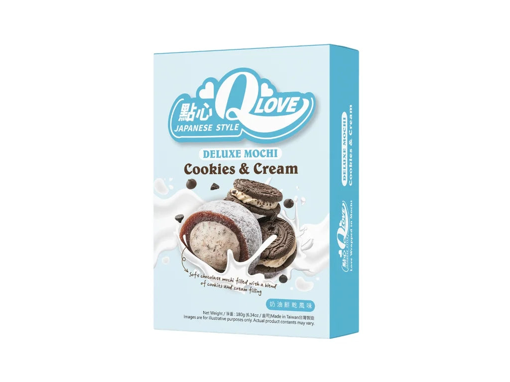 QLove Cookies & Cream Deluxe Mochi 180G