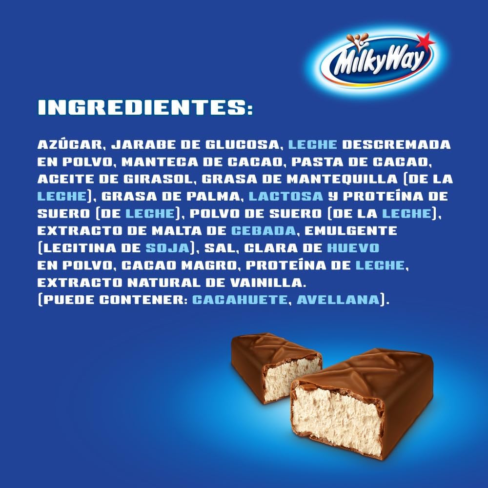 Milky Way Chocolate Bar 21.5g - Contiene 60 Unidades