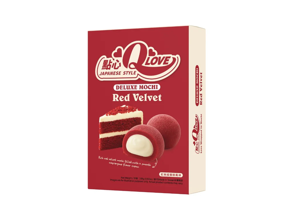 QLove Red Velvet Deluxe Mochi 168G
