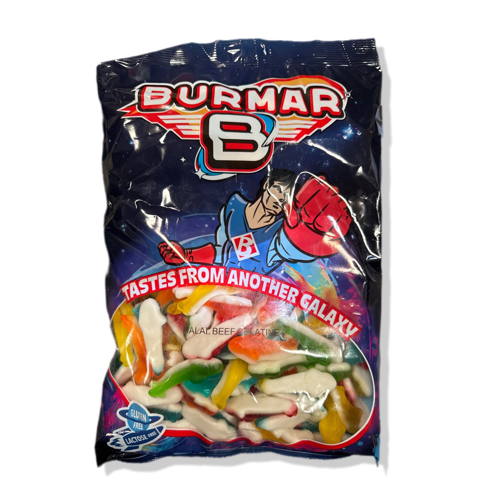 Tiburones Surtidos Halal Sin Gluten Y Sin Lactosa Burmar | Formato Bolsa 1KG