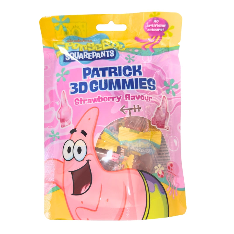 Patricio 3D Gummy - Sabor Fresa | Contiene 8 Uds x 54G