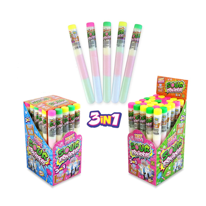 Tubo de Ensayo Con Polvo Ácido  | Formato 30 Uds