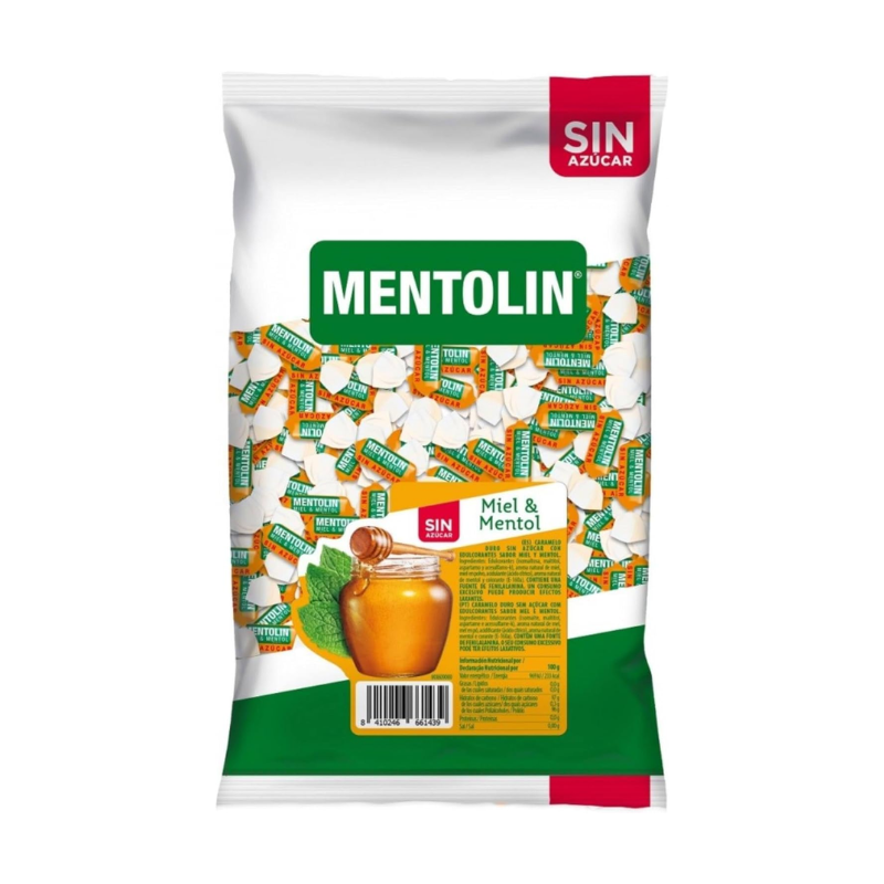 Mentolín Miel Mentol Sin Azúcar | Formato Bolsa 1KG