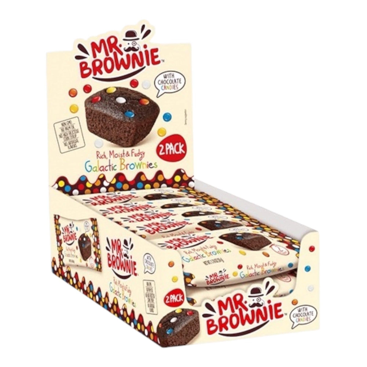 JR Brownies DUO - Sabor Chocolate GALACTIC | Formato 24 Unidades x 50G