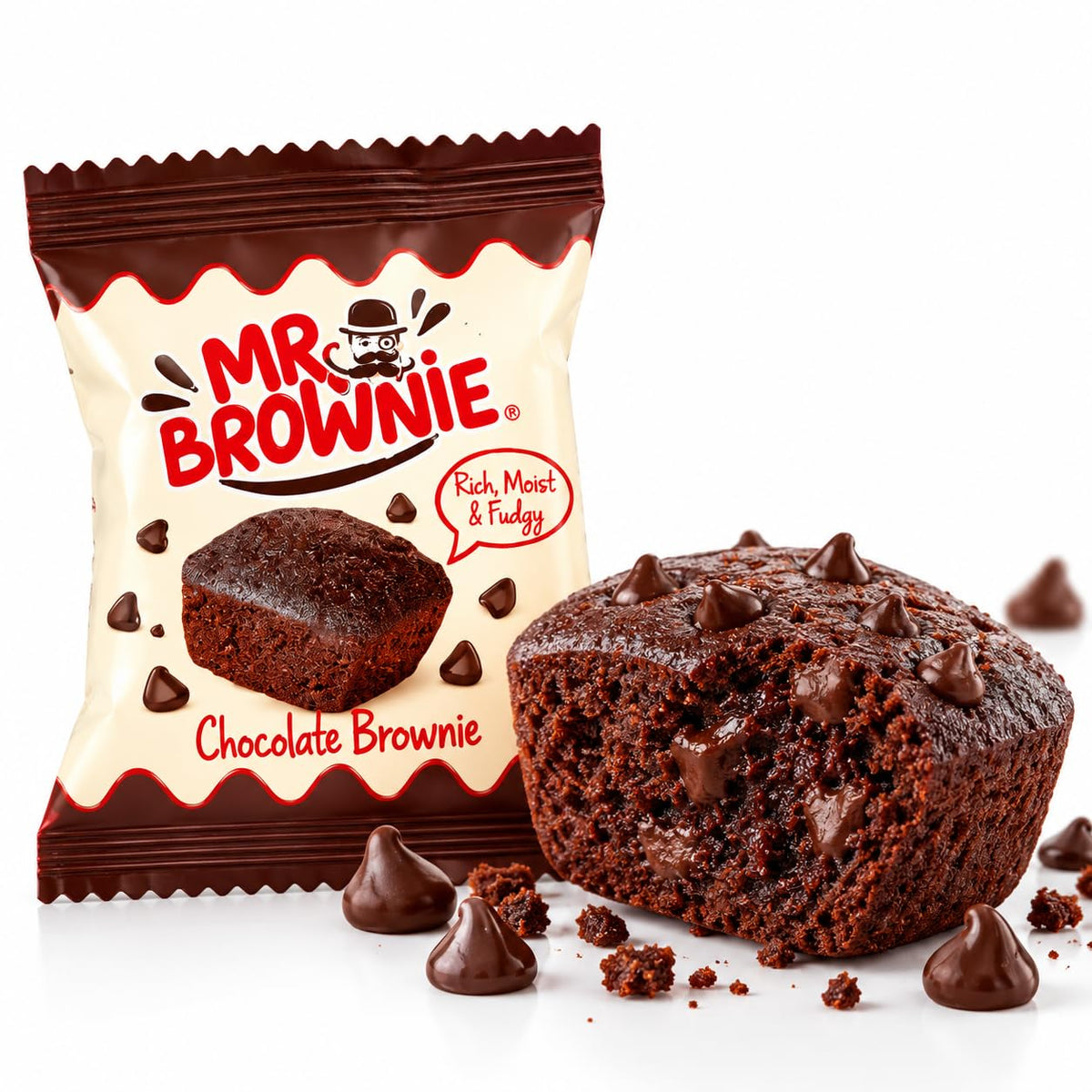 Brownies Chocolate | Caja Display 40 Unidades - 1KG