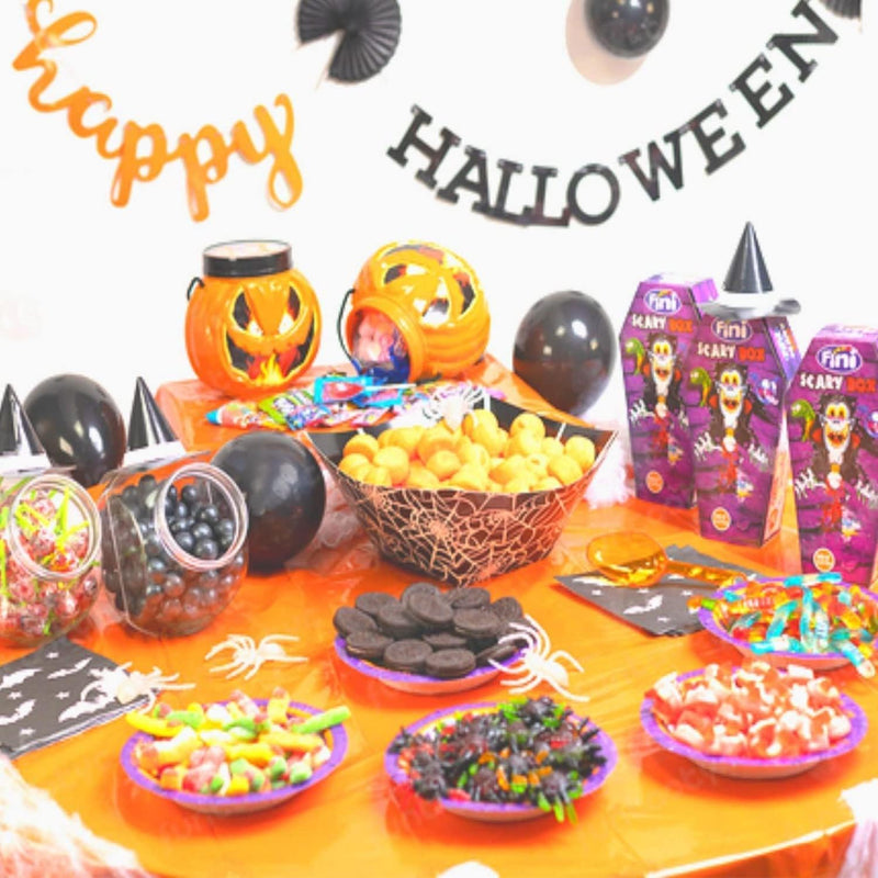 Mesa Dulce Chuches Halloween | Pack Completo con Temática: Golosinas, Decoración y Accesorios