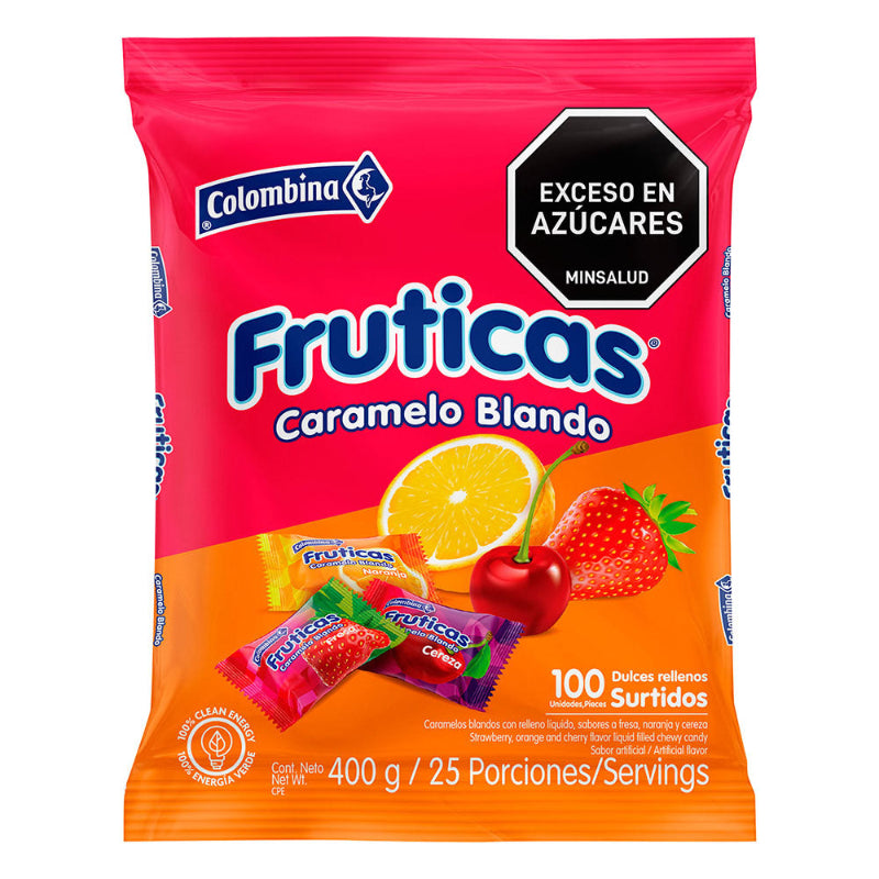 Caramelo Fruticas Sabores Variados | Formato 400g x 100 Uds
