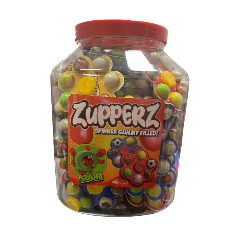 Zupperz Spinner Relleno de Gominolas | Formato Tarro 50 Uds