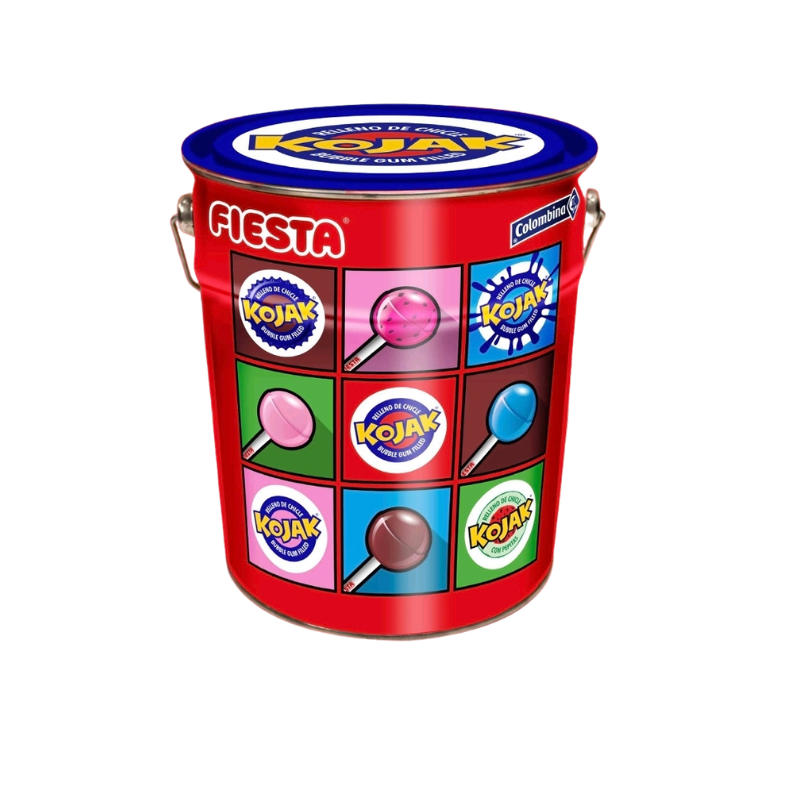 Lata Kojak Sabores Surtidos: Helado, Cola, Frambuesa y Sandía - DOS DISEÑOS A ELEGIR REFERENCIA | Formato 130 Unidades