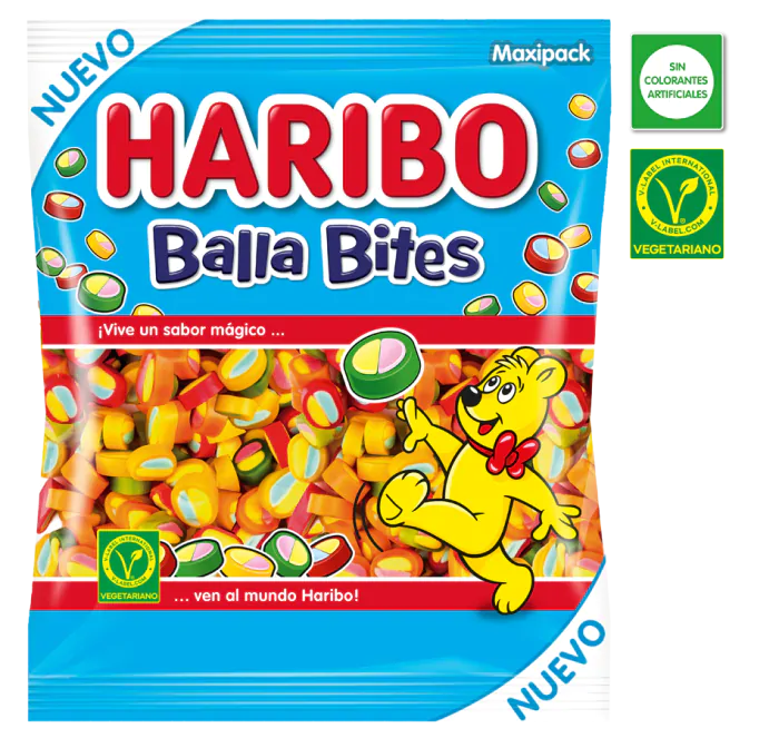 Balla Bites VegetarianosJelly Bon Sabor Fresa , Limón Y Naranja | Formato Bolsa 1KG