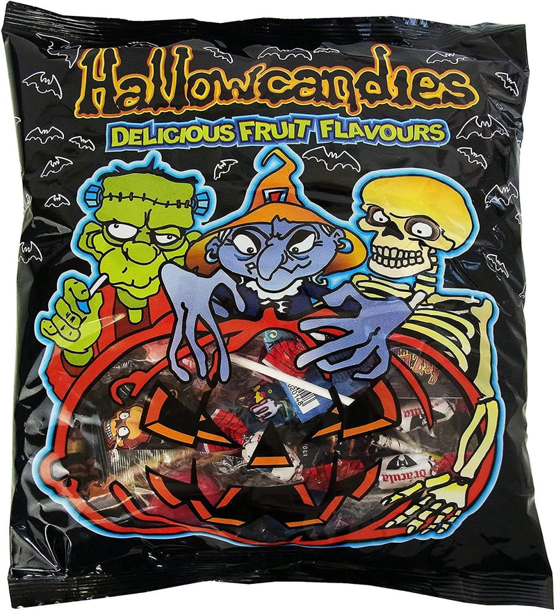Surtido de Caramelos para Halloween | Hallowcandies 450g - Envueltos Individualmente Chupachups, Piruletas, Caramelos, Fizz Roll...