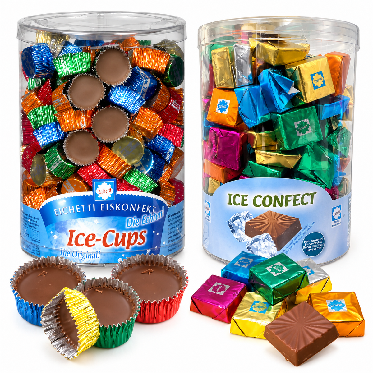 Lote Eichetti | Ice Cups + Ice Praliné | Contiene 200 Unidades
