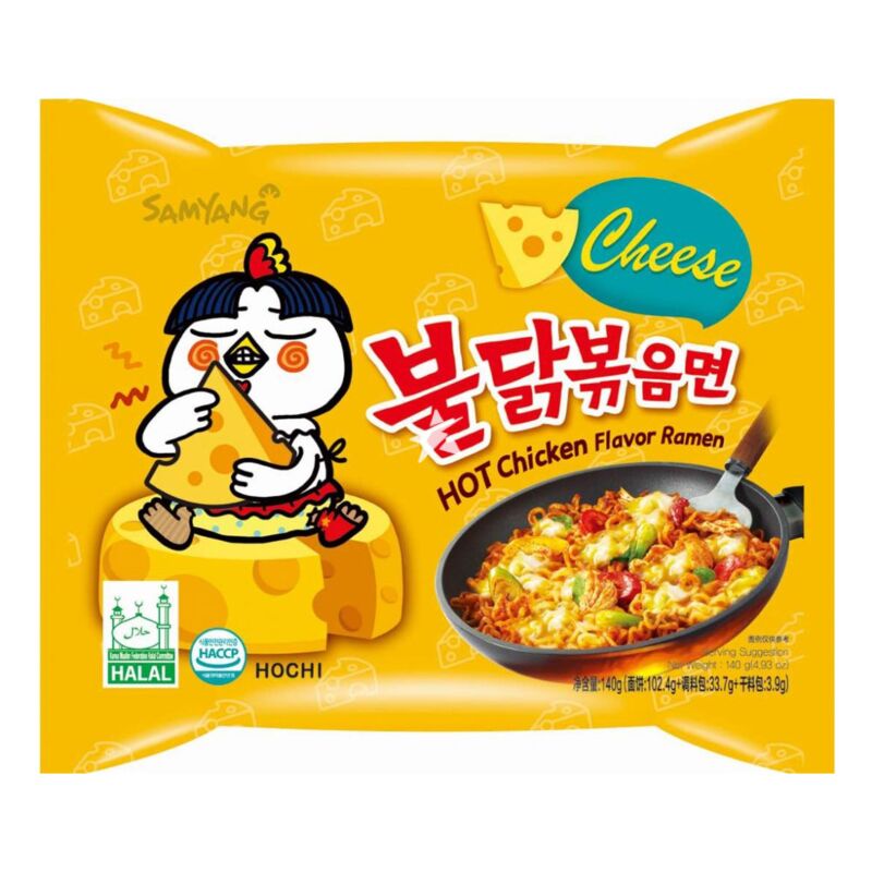 Samyang Buldak Cheese Chicken Spicy 140g | PACK 10 UNIDADES
