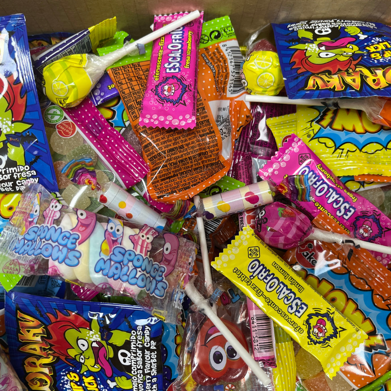Caja Surtida Chuches y Caramelos Para Rellenar Piñatas y Conos de Cumpleaños | SUPER PACK KREMTIK | Ideal Para Eventos y Fiestas - Productos Envueltos Individualmente