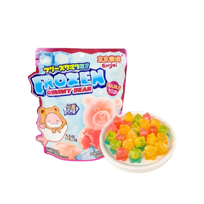 Ennjoi Frozen Gummy Bear Fresa y Melocotón 70g Formato 1 Ud