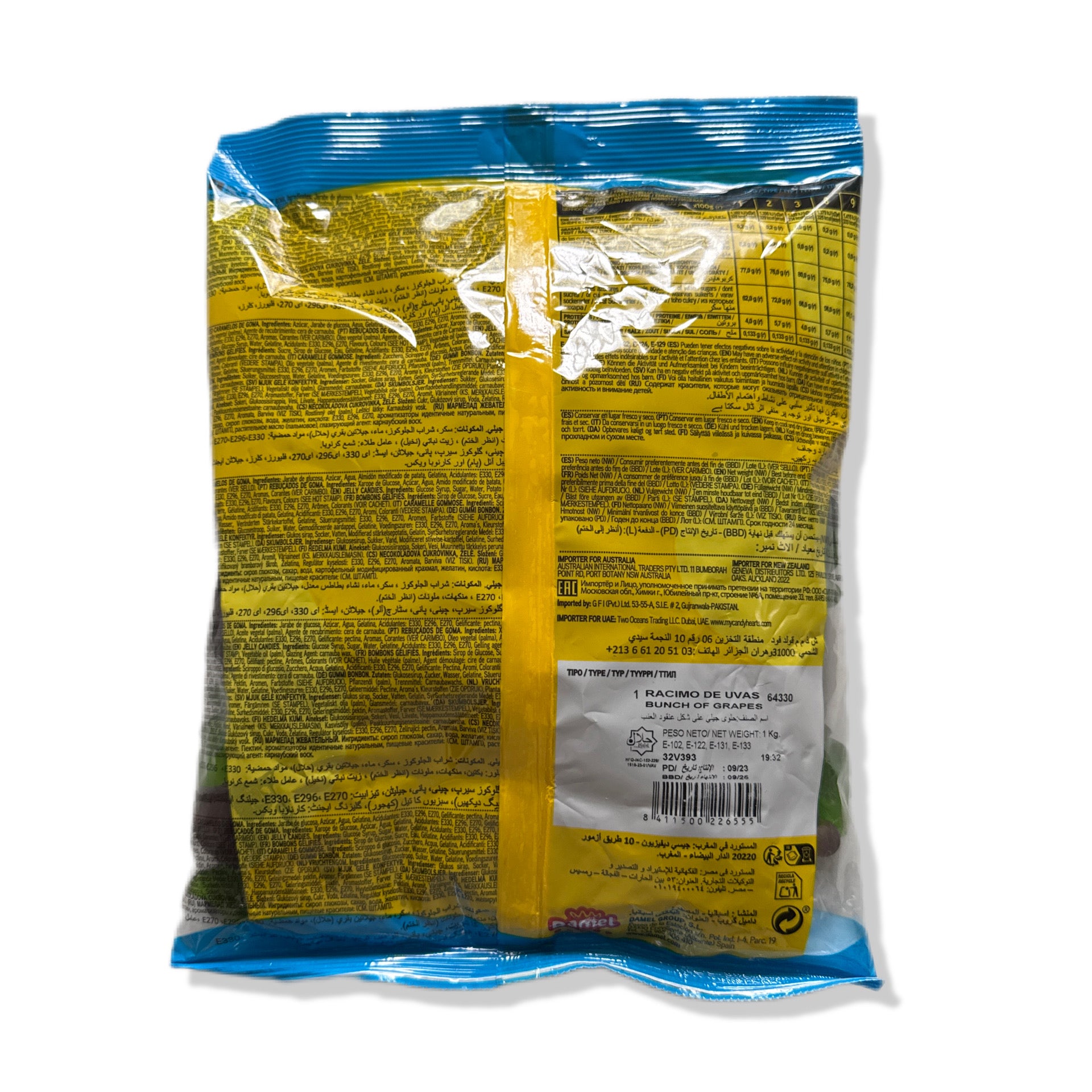 Racimo De Uvas Sin Gluten Damel | Formato Bolsa 1KG