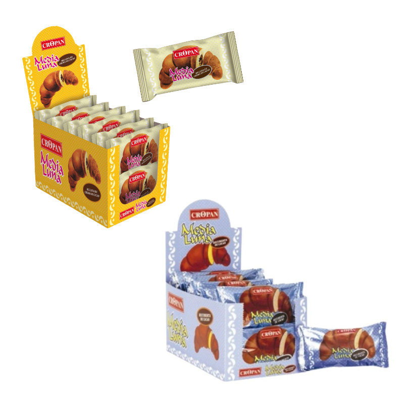 Media Luna ELEGIR REFERENCIA | Caja Expositora con 12 Unidades de 50g