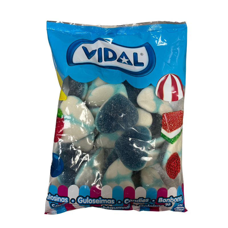 Corazones Pica Frambuesa Rellenos Gigantes Vidal | Formato Bolsa 1kg